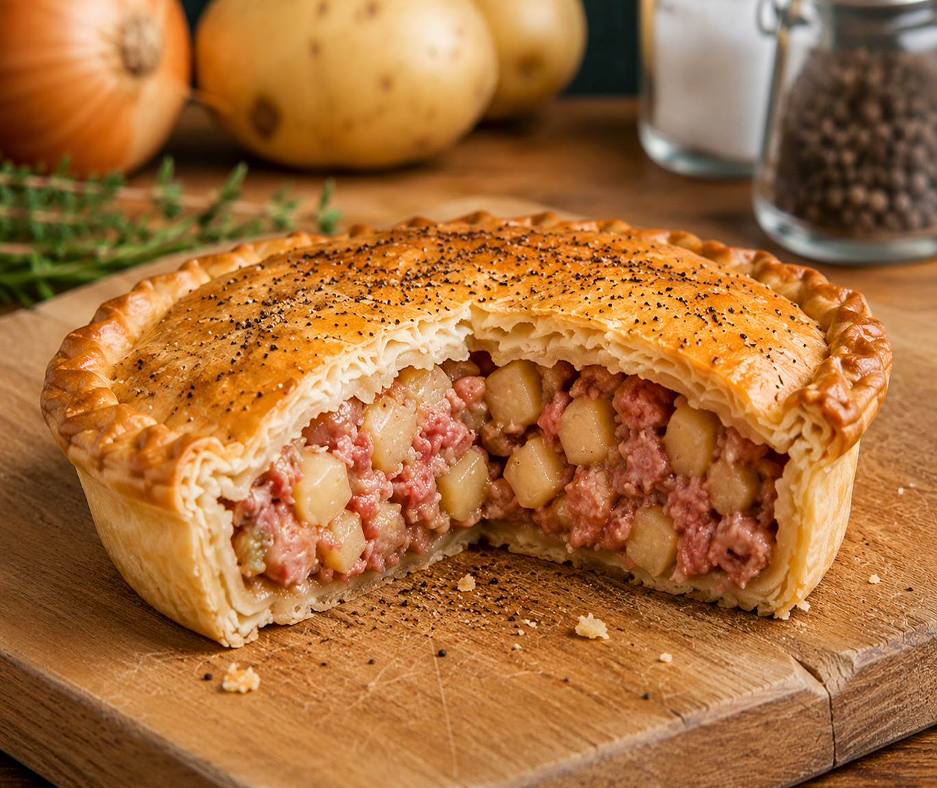 Corned Beef Hash Pie